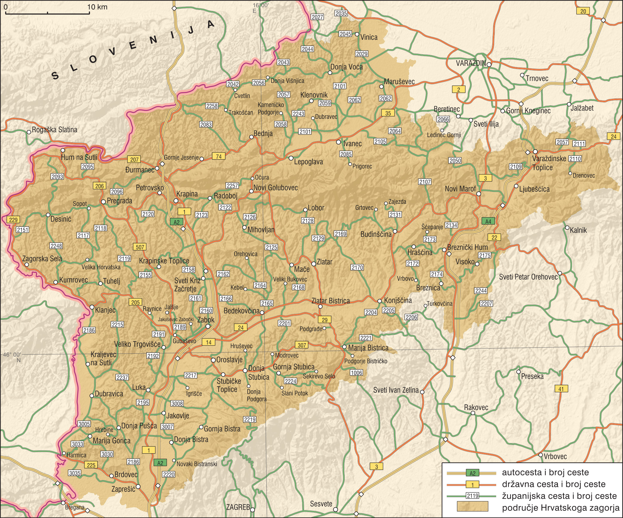 <p>suvremena cestovna karta</p>